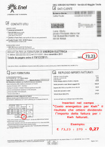 valutazione energetica gratuita esempio bolletta